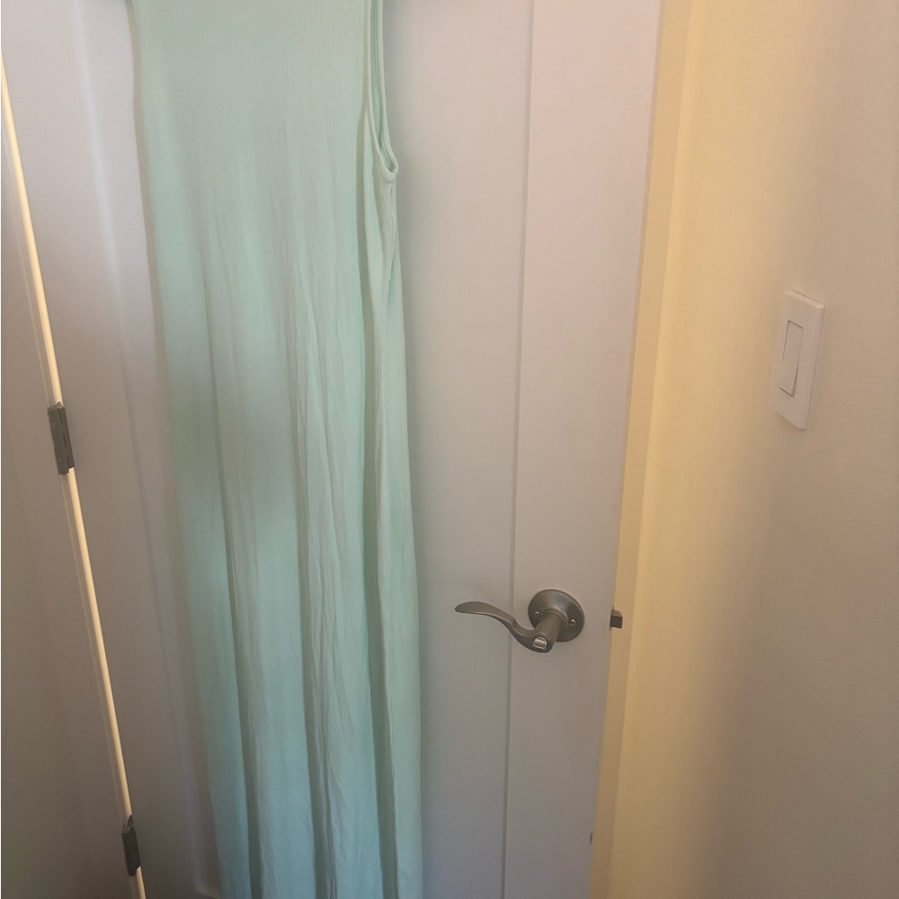 Mint Green Sleeveless Maxi Dress